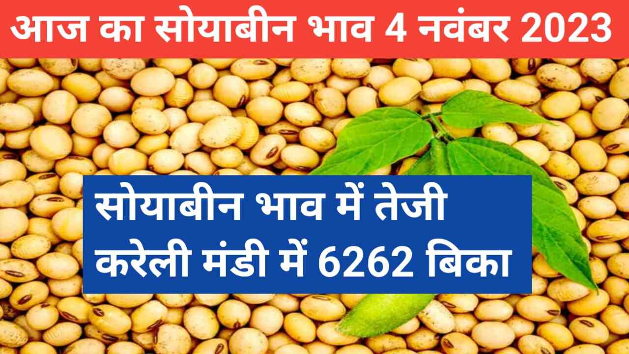 Soyabean rate today 4 November 2023