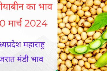 Soyabean rate today 20 March 2024
