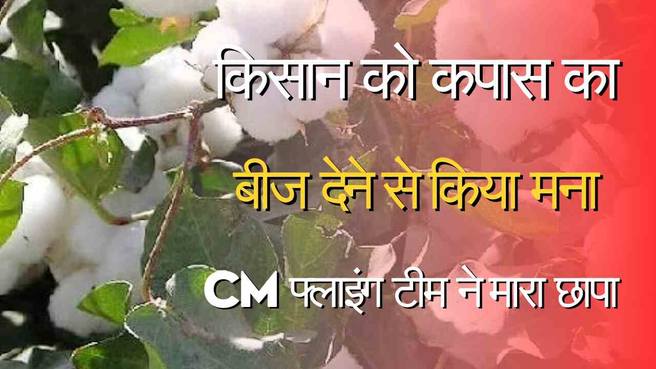 CM Flying raids on information about not giving seeds to farmers despite having stock