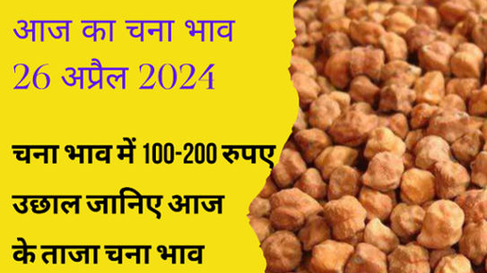 Today's gram price 26 April 2024 / There is a rise in gram price again, it increased by 100 to 200 rupees